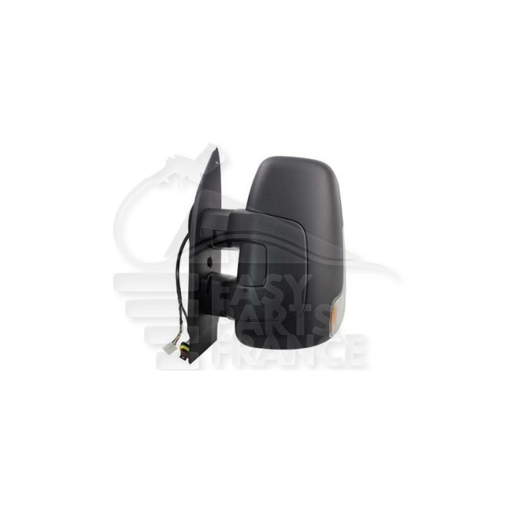 RÉTROVISEUR GAUCHE ÉLECTRIQUE CHAUFFANT NOIR BRAS COURT AVEC SONDE- AVEC FEU 9 PINS pour IVECO DAILY