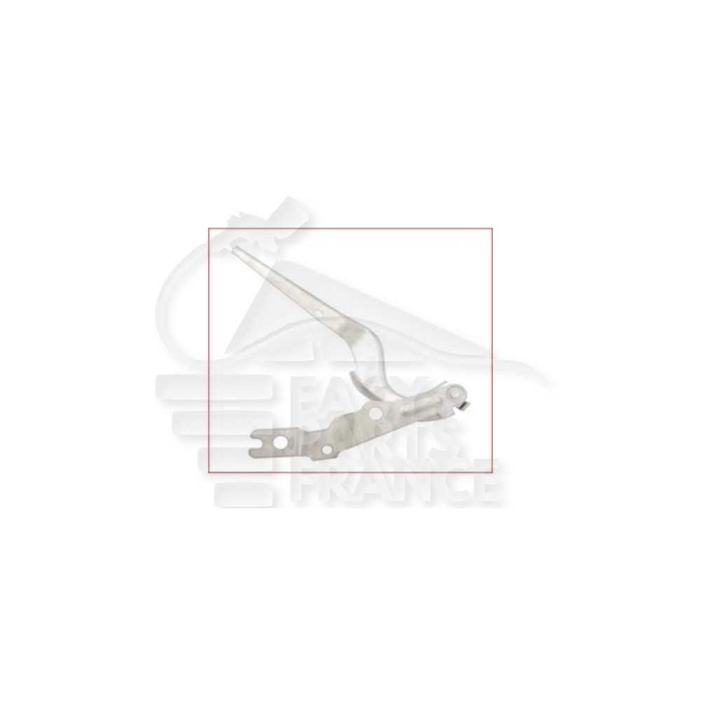 CHARNIERE DE CAPOT GAUCHE CHROMEE pour VOLKSWAGEN POLO