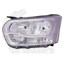 PHARE OPTIQUE GAUCHE H7+H15 ÉLECTRIQUE AVEC MOTEUR FOND CHROME → 05/16 pour FORD TRANSIT