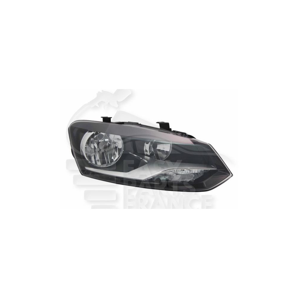 PHARE OPTIQUE DROIT H7+H7 ÉLECTRIQUE SANS MOTEUR - FOND CHROME - MODÈLE BLUEMOTION - BLUE GT  et  CROSSPOLO pour VOLKS…