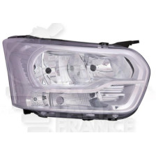 PHARE OPTIQUE DROIT H7+H15 ÉLECTRIQUE AVEC MOTEUR FOND CHROME → 05/16 pour FORD TRANSIT