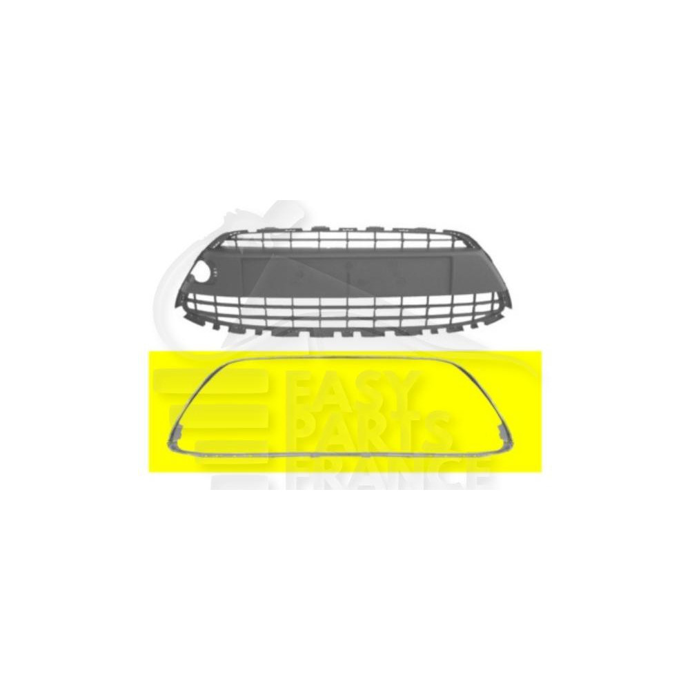 MOULURE CHROMEE DE GRILLE DE PARE-CHOC AVANT CENTRALE pour FORD FIESTA