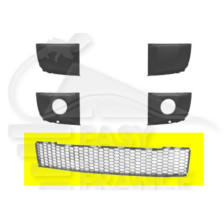 GRILLE CENTRALE DE PARE-CHOC AVANT NOIRE pour FIAT 500