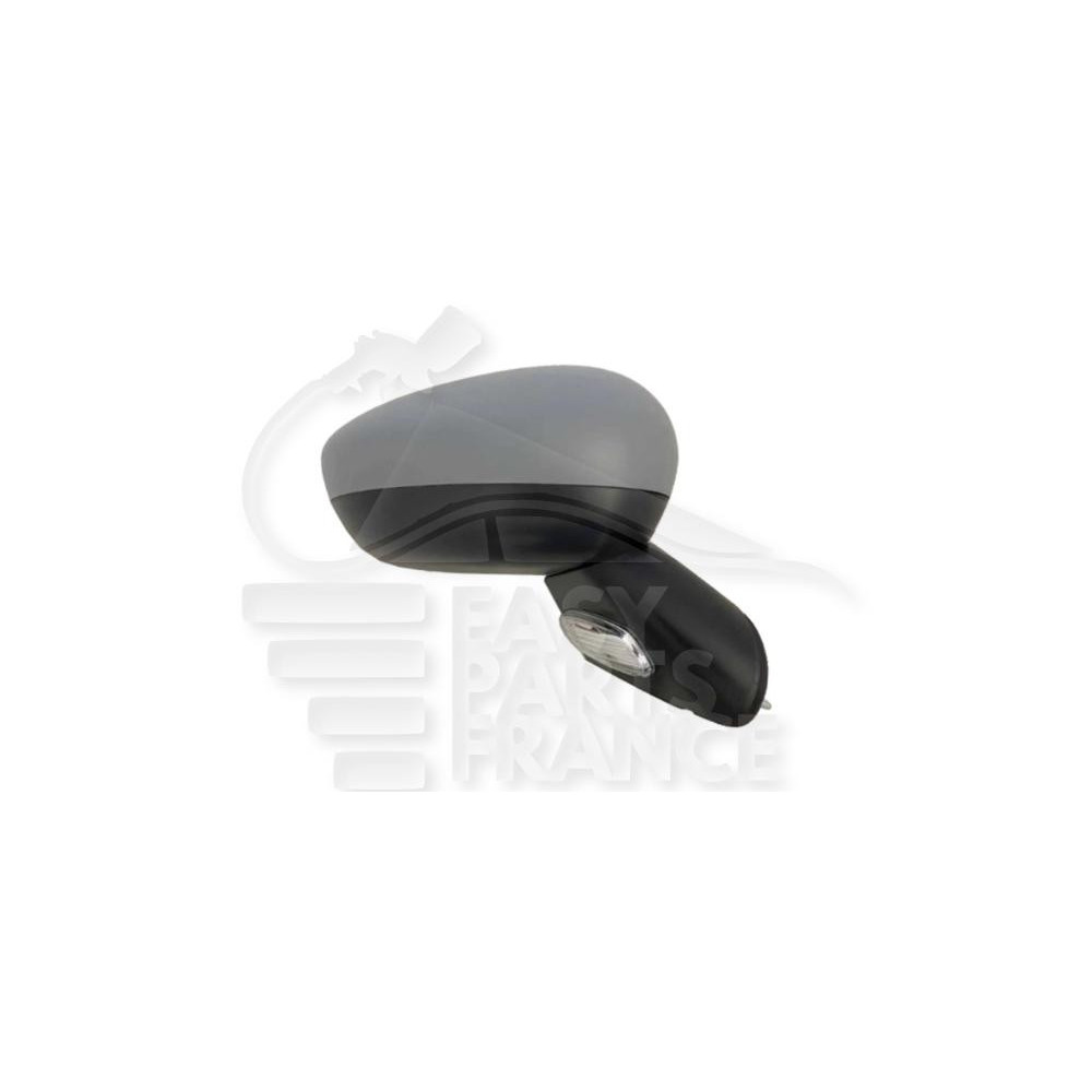 RÉTROVISEUR DROIT ÉLECTRIQUE A PEINDRE BASE NOIRE AVEC FEU et SONDE DE TEMPÉRATURE 7 PINS pour CITROEN C3