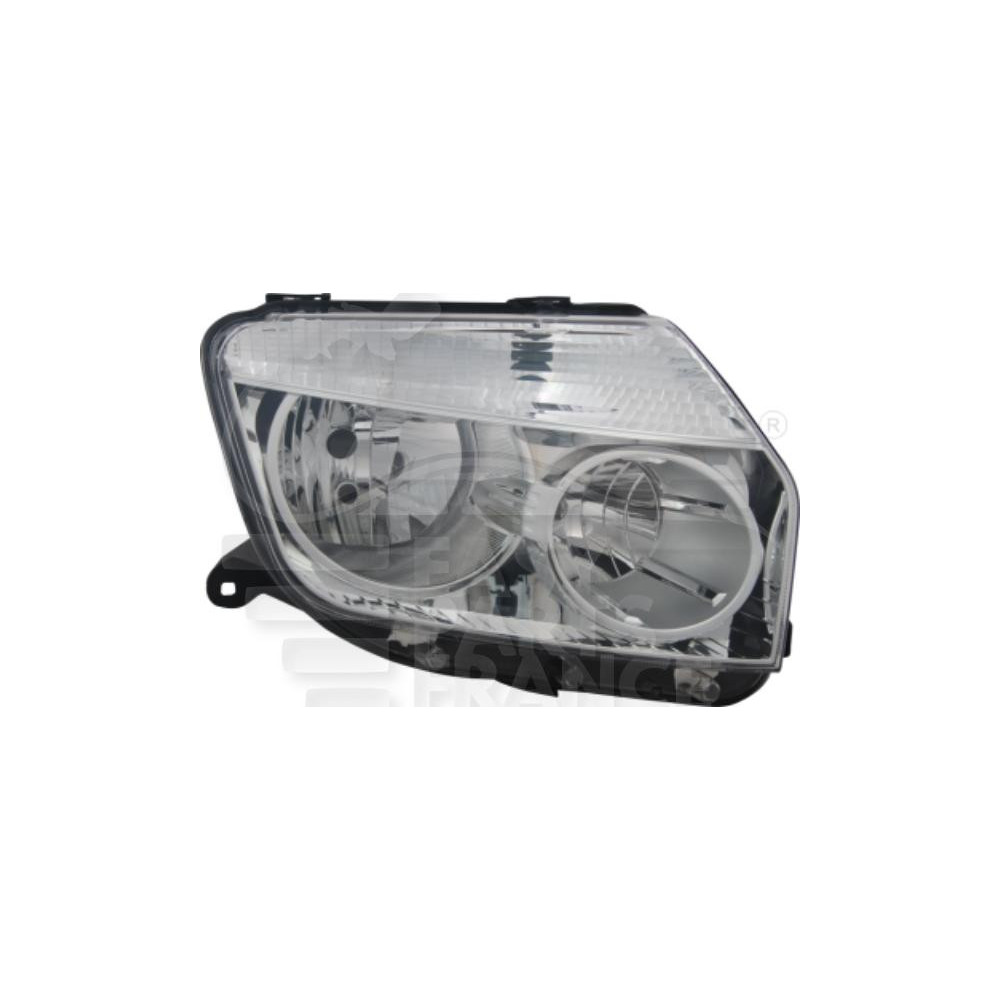 PHARE OPTIQUE DROIT H1-H7 ÉLECTRIQUE SANS MOTEUR FOND CFROME pour DACIA DUSTER