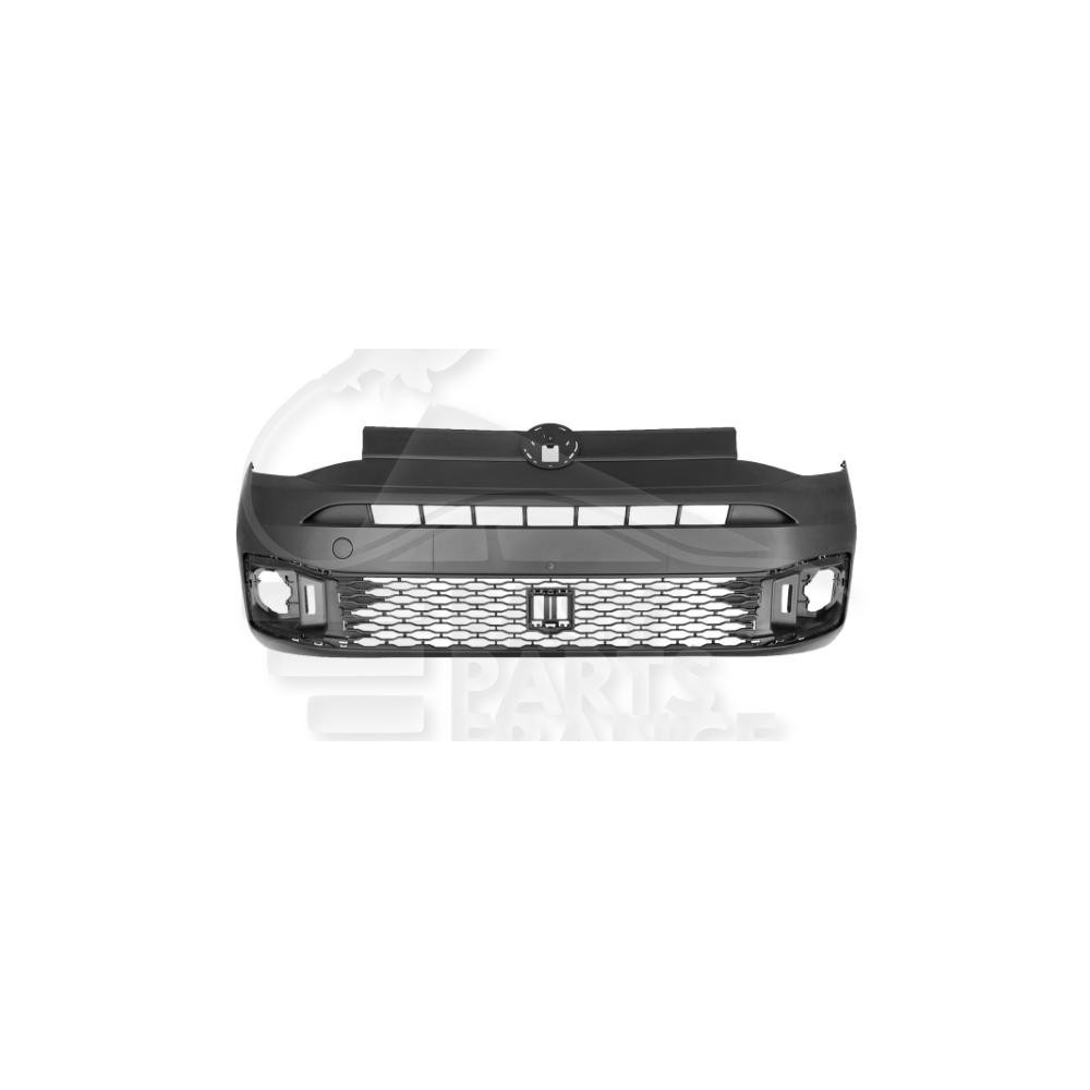 PARE-CHOC AVANT NOIR pour VOLKSWAGEN CADDY