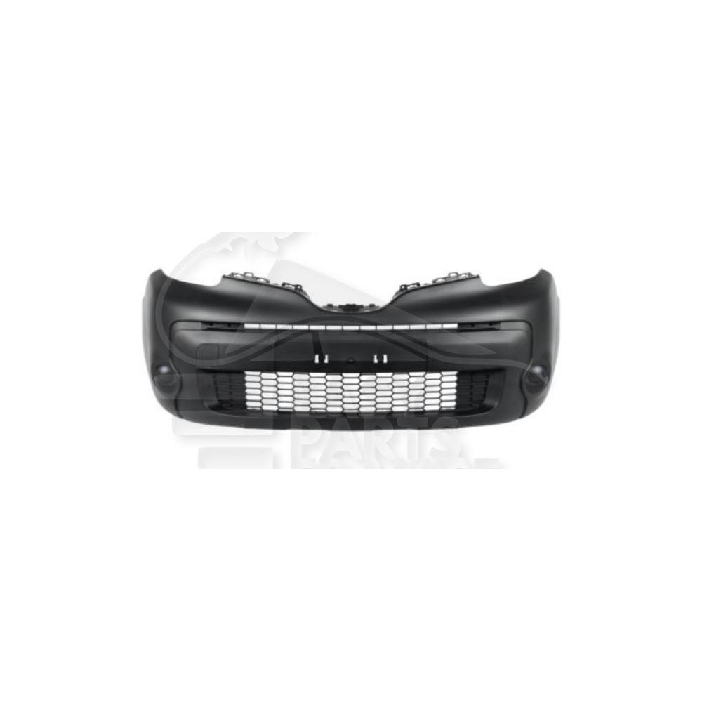 PARE-CHOC AVANT NOIR AVEC CACHE CROCHET pour RENAULT KANGOO