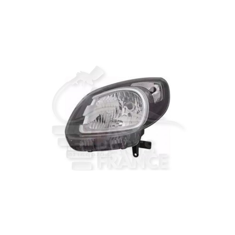 PHARE OPTIQUE GAUCHE H4 ÉLECTRIQUE SANS MOTEUR FOND NOIR pour RENAULT KANGOO