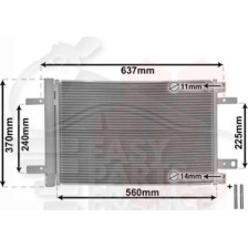 CONDENSEUR TT TYPES 535 X 364 X 12 