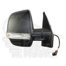 RÉTROVISEUR DROIT ÉLECTRIQUE NOIR AVEC FEU A SONDE DOUBLE GLACE 8 PINS pour FIAT DOBLO