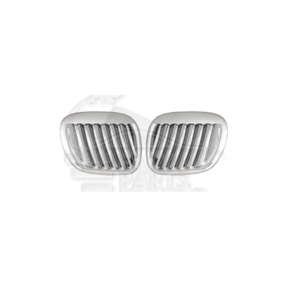 GRILLE DE CALANDRE DROIT - GAUCHE CHROMEE - NOIRE pour BMW Z3