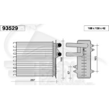 RADIATEUR DE CHAUFFAGE DROIT - GAUCHE .. CLIM ARRIÈRE pour CHRYSLER VOYAGER