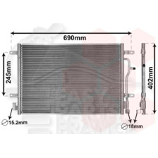 CONDENSEUR TOUS TYPES - 03 → 565 X 400 X 16 pour AUDI A4