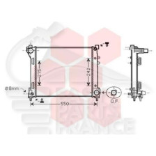 RADIATEUR 0.9I - 1.3 DROIT 480 X 395 X 27 pour LANCIA YPSILON