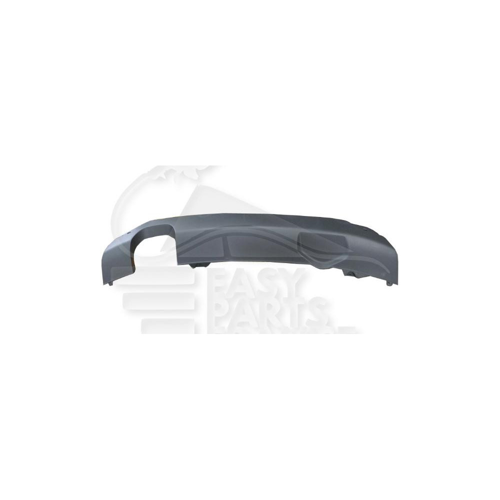 SPOILER DE PARE-CHOC ARRIÈRE NOIR DOUBLE ÉCHAPPEMENT pour AUDI A1