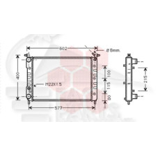 RADIATEUR 1.7 TD 520 X 395 X 43 pour FIAT PALIO