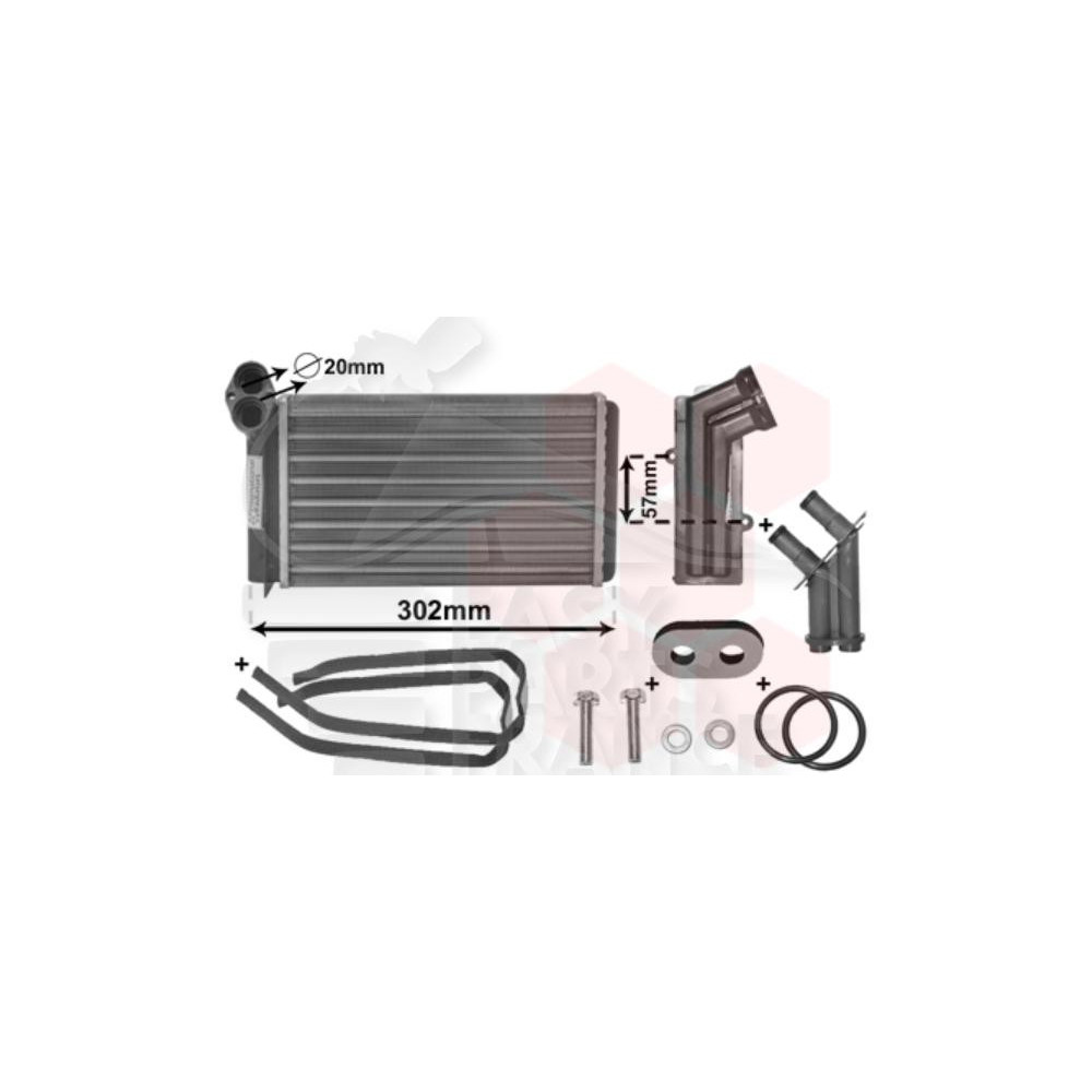 RADIATEUR DE CHAUFFAGE TOUS TYPES 265 X 152 X 42 pour VOLKSWAGEN SHARAN