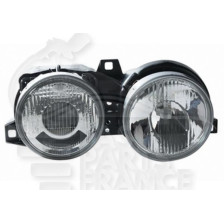 BLOC PHARE OPTIQUE DROIT H1+H1 MANUEL OU ÉLECTRIQUE 09/87 - - pour BMW S3 E30