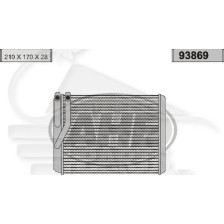 RADIATEUR DE CHAUFFAGE TOUS TYPES 205 X 165 X 55 pour HYUNDAI TRAJET