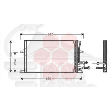 CONDENSEUR TT TYPES 550 X 400 X 25 