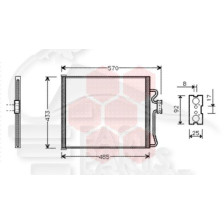 CONDENSEUR TT TYPES SAUF 730/740 D - 470 X 430 X 25 