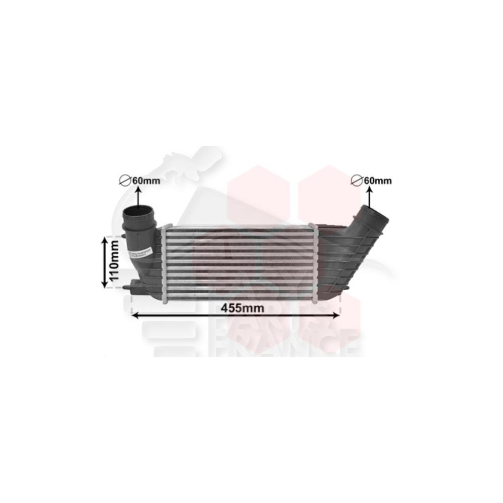 ECHANGEUR 2.0 HDI 300 X 156 X 80 pour TOYOTA PRO ACE
