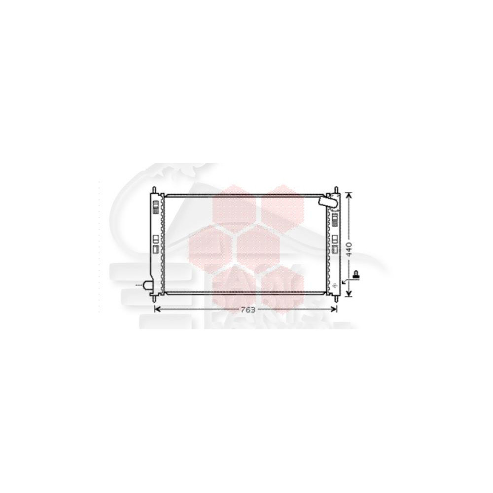 RADIATEUR 2.4 I 700 X 408 X 16 pour CITROEN C-CROSSER
