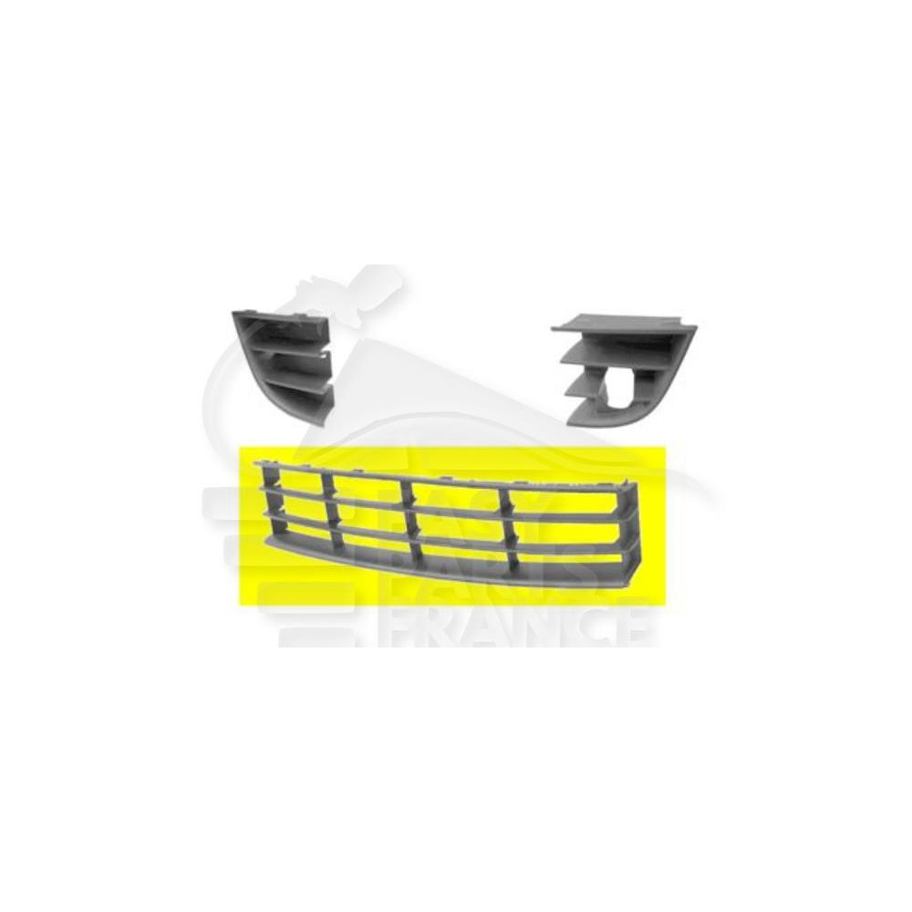 GRILLE CENTRALE DE PARE-CHOC AVANT NOIRE pour SKODA OCTAVIA