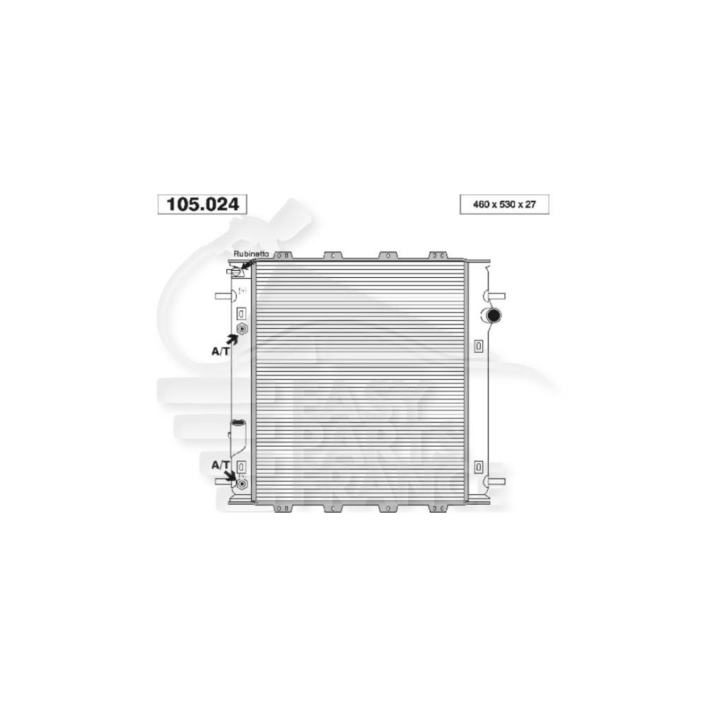 RADIATEUR 2.0 - 2.4 + CLIM 520 X 460 X 26 pour CHRYSLER PT CRUISER