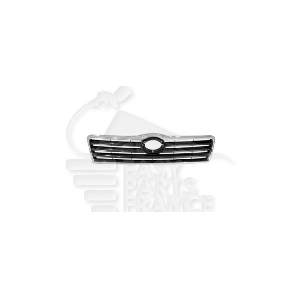 GRILLE DE CALANDRE CHROMEE - NOIRE pour TOYOTA AVENSIS
