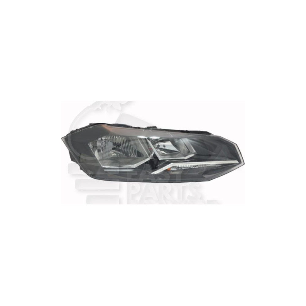 PHARE OPTIQUE DROIT H7+H7 ÉLECTRIQUE AVEC MOTEUR pour VOLKSWAGEN POLO