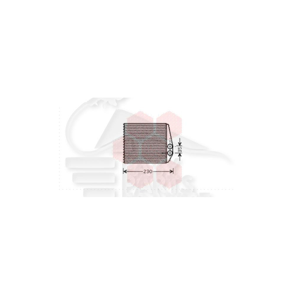 RADIATEUR DE CHAUFFAGE TOUS TYPES 185 X 169 X 35 pour OPEL VECTRA