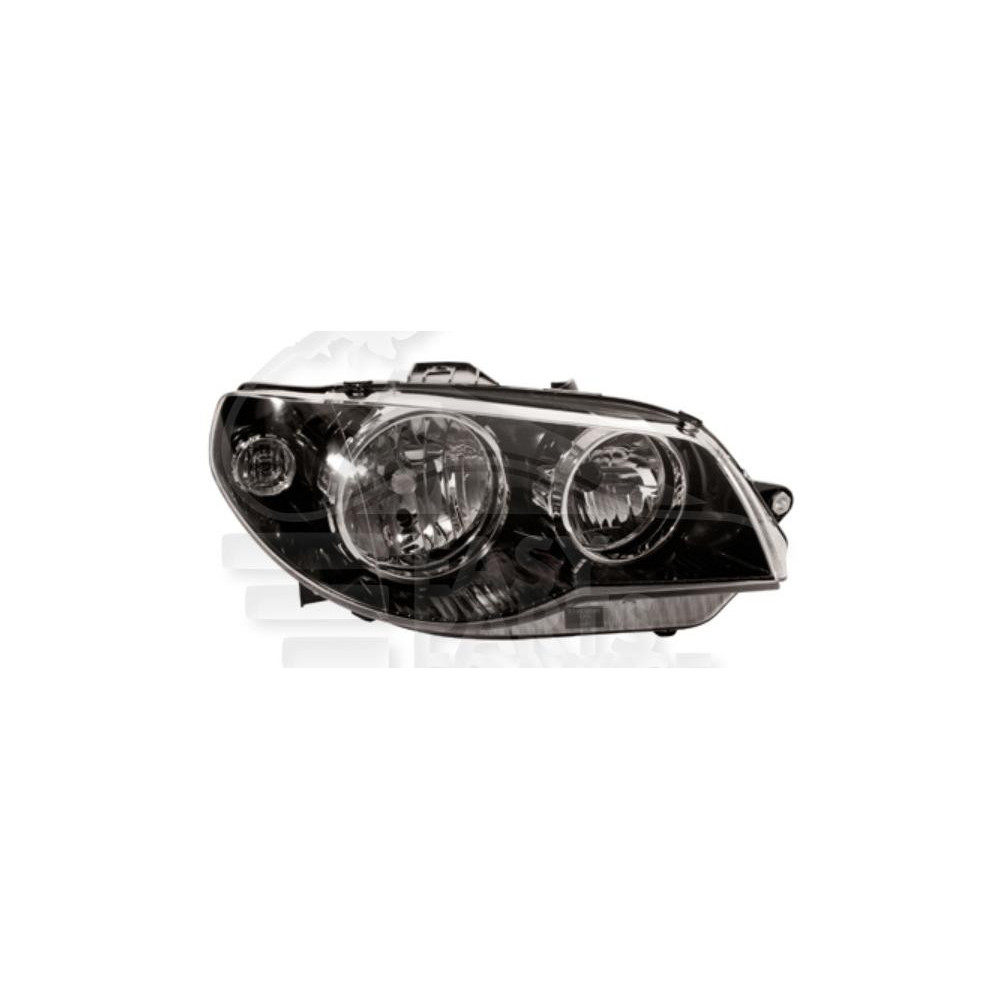 PHARE OPTIQUE DROIT H7+H1 ÉLECTRIQUE SANS MOTEUR FOND NOIR pour FIAT PALIO