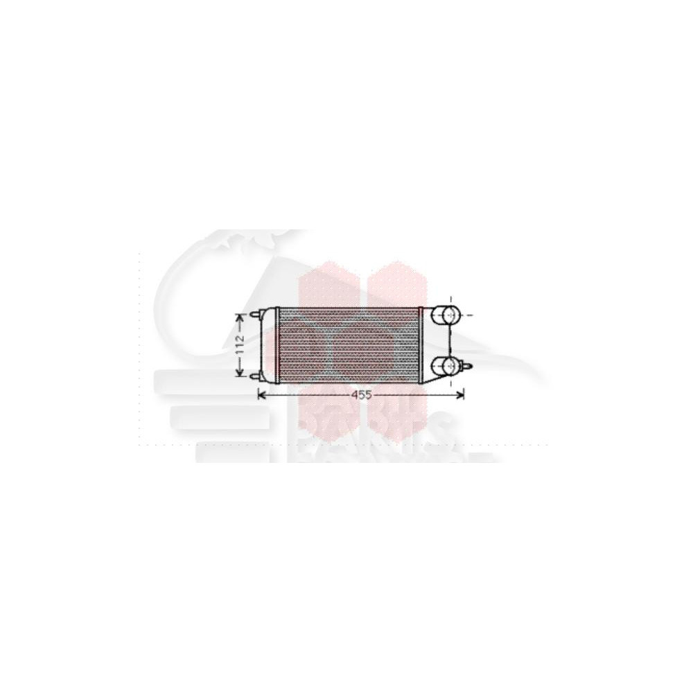 ECHANGEUR 1.6 HDI 300 X 159 X 80 pour FIAT SCUDO