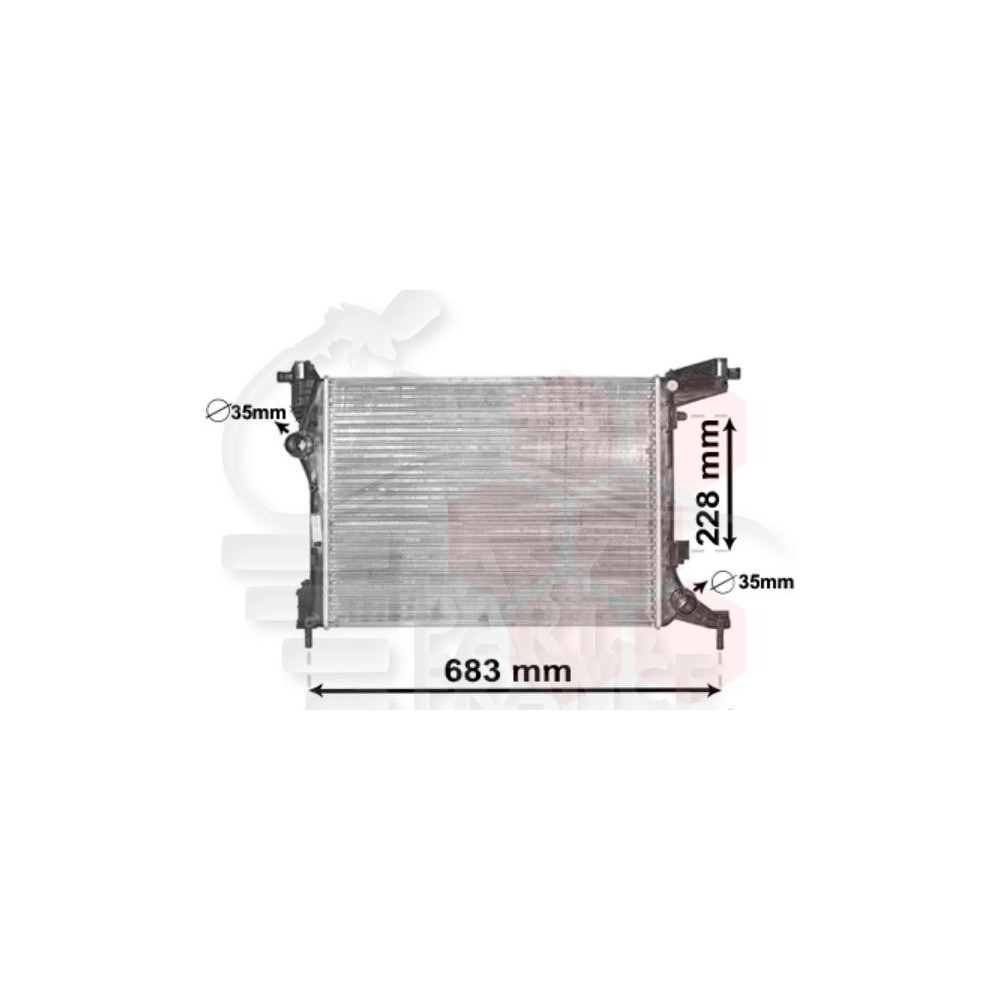 RADIATEUR 1.4I 540 X 414 X 18 pour FIAT 500