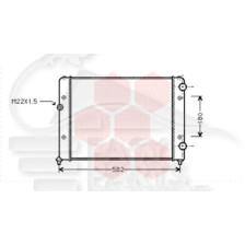 RADIATEUR 1.6/1.8/2.0  BOÎTE MÉCA SANS CLIM 525 X 377 X 28 pour VOLKSWAGEN PASSAT
