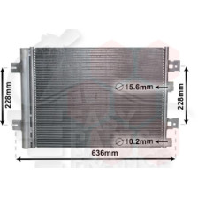 CONDENSEUR 1.2/1.4/1.6 I - 1.5 DCI -513 X 396 X 12 pour DACIA SANDERO STEPWAY