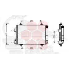 CONDENSEUR TT TYPES 515 X 370 X 17 