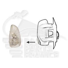 FEU DE RÉTROVISEUR DROIT BLANC POUR AMPOULE ORANGE 5W pour RENAULT MASTER