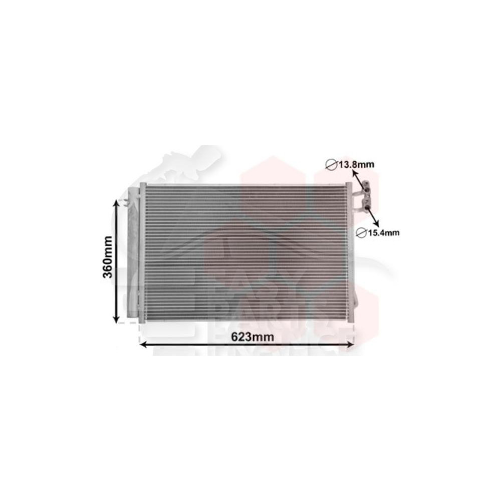 CONDENSEUR ESSENCE 620 X 401 X 16 pour BMW X1