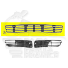 GRILLE DE PARE-CHOC AVANT CENTRALE NOIRE pour AUDI A4