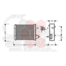 RADIA DE CHAUF TT TYPES 220 X 195 X 42 