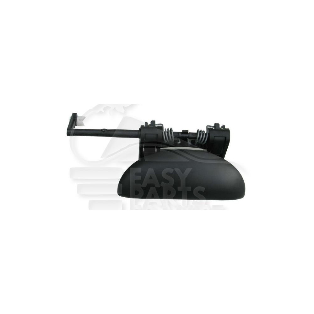POIGNÉE PORTE EXTÉRIEUR AVANT-DROIT NOIRE LISSE pour PEUGEOT 206