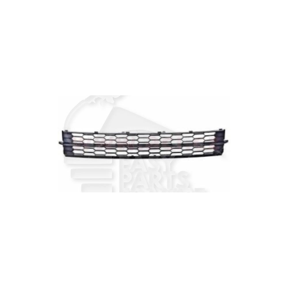 GRILLE CENTRALE DE PARE-CHOC AVANT NOIRE pour SKODA RAPID