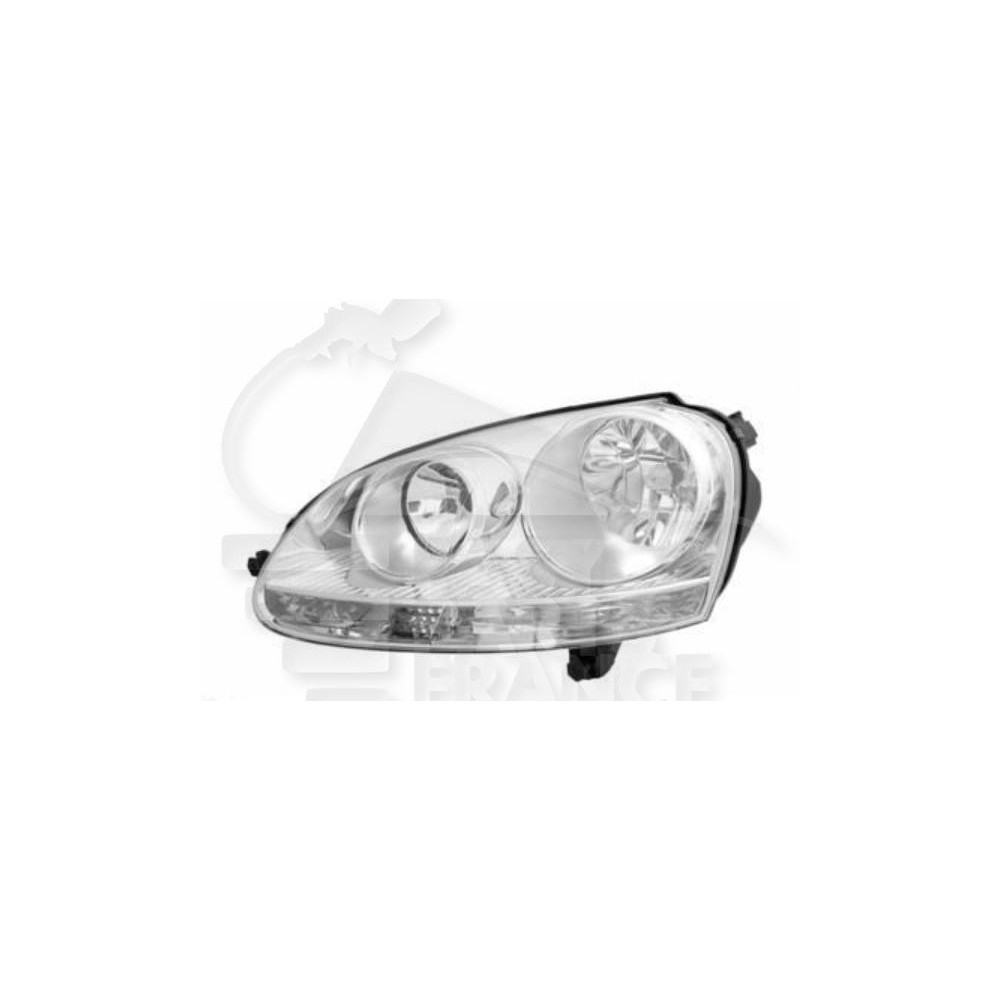 PHARE OPTIQUE GAUCHE H7+H7 ÉLECTRIQUE AVEC MOTEUR FOND CHROME pour VOLKSWAGEN JETTA