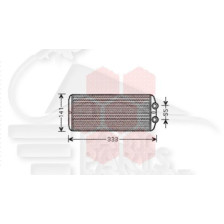 RADIATEUR DE CHAUFFAGE TOUS TYPES 290 X 131 X 27 pour PEUGEOT PARTNER