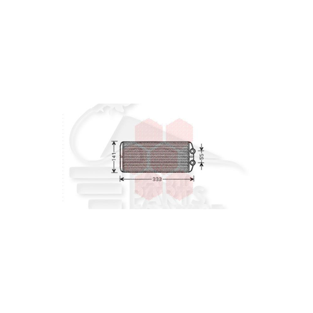 RADIATEUR DE CHAUFFAGE TOUS TYPES 290 X 131 X 27 pour PEUGEOT PARTNER