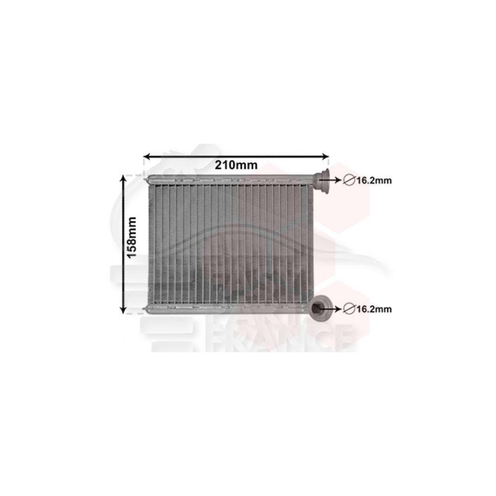 RADIATEUR DE CHAUFFAGE TOUS TYPES 134 X 186 X 22 pour DACIA LOGAN MCV