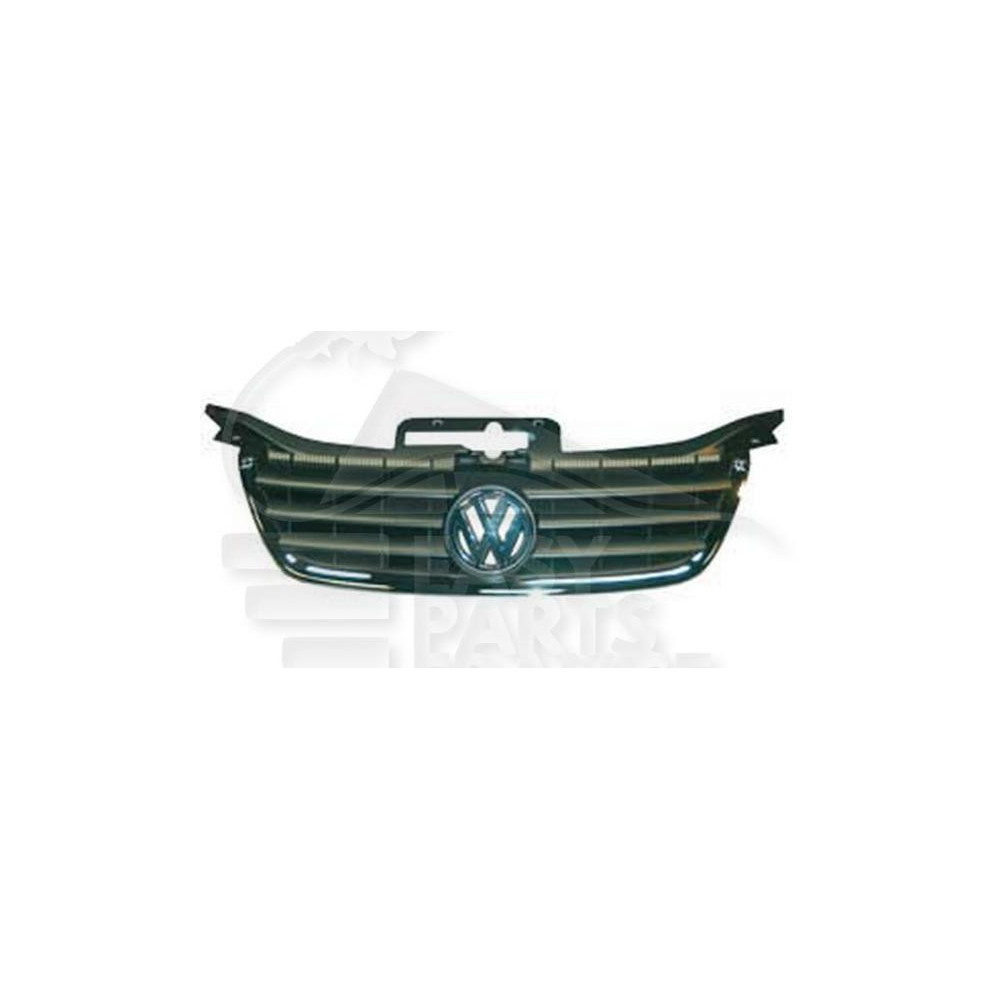 GRILLE DE CALANDRE NOIRE AVEC MOULURE CHROMEE pour VOLKSWAGEN CADDY