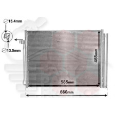 CONDENSEUR TT TYPES 630 X 465 X16 